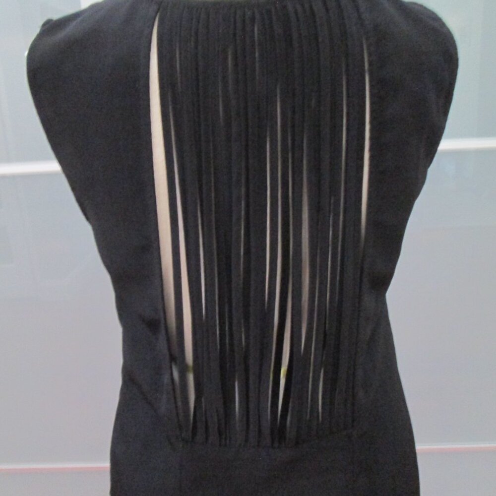 Zara Basic Keyhole Front String Back Shift Dress - Picture 4 of 6